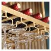 ALDEPO Wine Rack Counter Wall Mounted Glass Rack Wall Mounted Vintage Wood Wine Shelf Wall Wall Hanging Wine Cooler Mug Creativ view 3