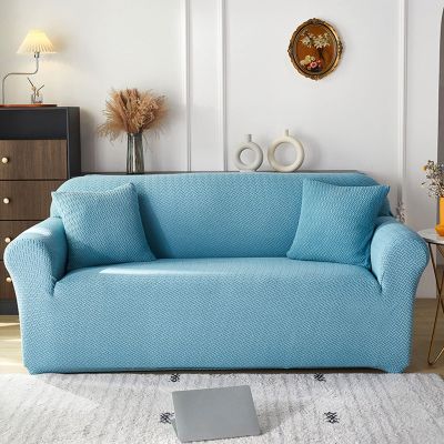MIPOPS Stretch Velvet Sofa Covers for Living Room 1/2/3/4 Seat All-Inclusive Plush Couch Covers Elastic Case Couch Sofa Slipcover(M,1 Seater 90-140CM)