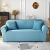 MIPOPS Stretch Velvet Sofa Covers for Living Room 1/2/3/4 Seat All-Inclusive Plush Couch Covers Elastic Case Couch Sofa Slipcover(M,1 Seater 90-140CM) view 1