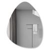 50x70cm Teardrop-shaped Bathroom Mirror, Irregular Wall-mounted Mirror, Modern Asymmetrical Makeup Mirror, Living Room Decorative Mirror, 5mm HD Silver Mirror, Safety And Explosion-proof, 60x80cm ( Si view 1