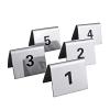 Tent Style Table Cards, Stainless Steel Party Table Number Place Cards, Stackable Double Sided Digital Tent Style Table Number Stands, for Cafes Bars Wedding Numbers ( Color : 1 to 25 , Size : L:5cmxW view 1