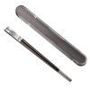 Portable Chopsticks with Pull Design Case, Reusable Metal Stainless Steel Chopstick with Titanium Plated for School, Home, Office, Outdoor, Bento Box Use, Dishwasher Safe (Black Phoenix) view 1