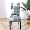Gibelle Chair Covers for Dining Room Set of 4, Spandex Stretch Dining Room Chair Cover, Removable Washable Kitchen Parsons Chair Covers Seat Slipcovers, Navy Blue view 2