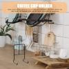 CALLARON 4pcs Coffee Cup Holder Coffee Mug Organizer in Cabinet Cup Shelf Cup Storage Mug Storage Tea Organizer for Cabinet Mug Stand Snack Rack Display Stand Plate view 4