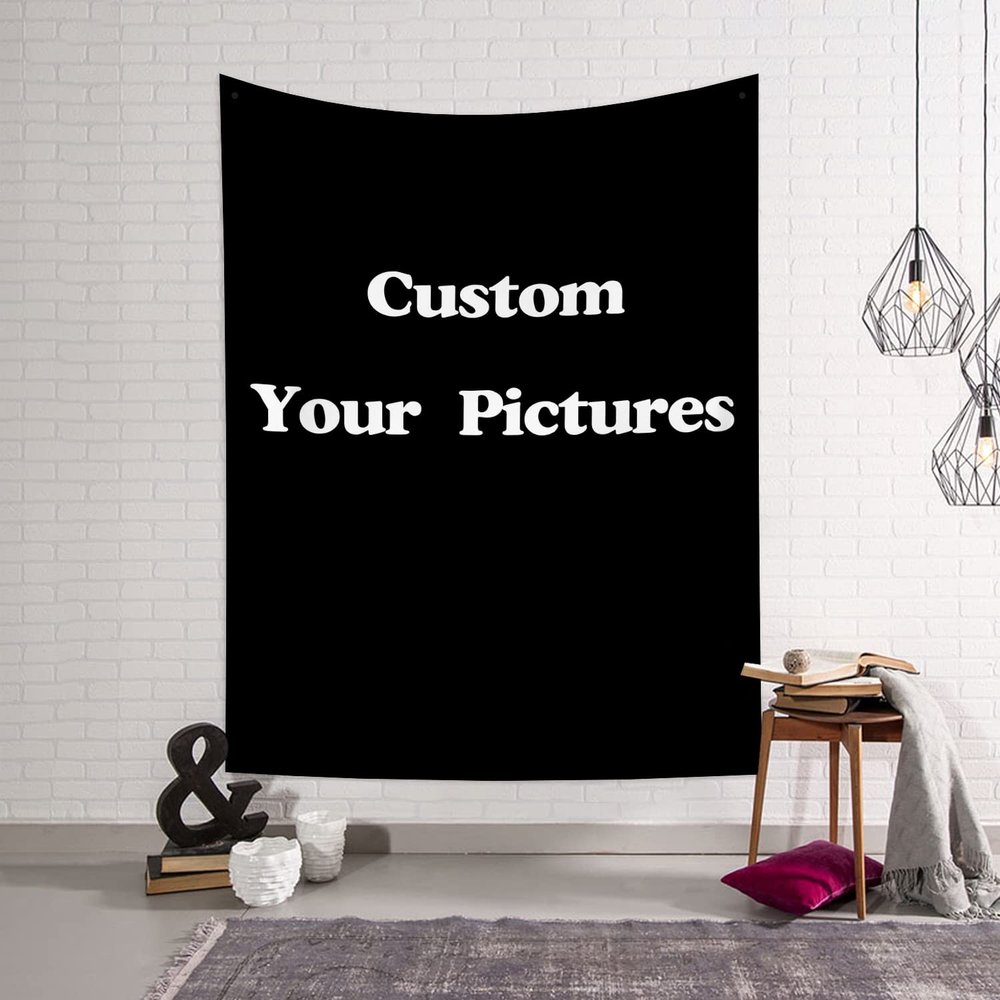 Arrebolart Custom Tapestry Upload Image Photos to Make Your Own Customized Tapestry Wall Hanging Aesthetic Personalized Wall Tapestry for Bedroom 36x60 Inch Vertical