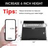Bed Risers Heavy Duty, Oversized Furnitures Risers 6 inch Support 6000 lbs, Bed Table Rising Blocks, Fits for Couch, Sofa, Chair, Furniture Lifts (6 Inch Black 8 Pack) view 2