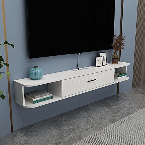 IBOWZ Floating TV Stand Cabinet Floating TV Stand Cabinet,Floating TV Shelf Media Stand Wall Mount Entertainment Unit Hanging TV Console(Size:140cm,Color:D)