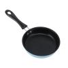 12cm Stainless Steel Mini Frying Pan, Round Breakfast Small Fry Egg Pan with Long Handle, Non Stick Fried Eggs Cooking Pan for Breakfast Omelettes(Blue) view 1