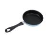 12cm Stainless Steel Mini Frying Pan, Round Breakfast Small Fry Egg Pan with Long Handle, Non Stick Fried Eggs Cooking Pan for Breakfast Omelettes(Blue) view 2