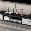 IBOWZ Floating TV Stand Cabinet Hanging TV Console,Floating TV Stand Cabinet with 2 Drawers,Audio view 3