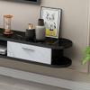 IBOWZ Floating TV Stand Cabinet Hanging TV Console,Floating TV Stand Cabinet with 2 Drawers,Audio view 4