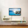 IBOWZ Floating TV Stand Cabinet Floating Tv Stand Cabinet,Wall Mount Entertainment Unit with Open Storages,Multimedia Storage Shelf with Cable Management view 1