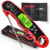 AWLKIM Digital Meat Thermometer, Instant Read Thermometer, Red view 1