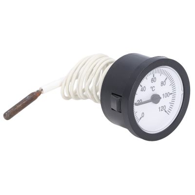 Pilipane Dial Thermometer, Instand Read 2 Inch Dial Thermometer, 0120C Kettle Thermometer, Stainless Brewing Stock Pot Thermometer, for Measure Liquids, Mainly Water Temperature