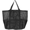 BESPORTBLE Mesh Swim Beach Tote Bag with Zipper Pocket for Women, Large view 1
