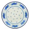 Polmedia Polish Pottery Dinner Plate UNIKAT - Cornflower Wind Pattern Handmade in Boleslawiec Poland by Ceramika Artystyczna + Certificate of Authenticity view 1