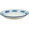 Polmedia Polish Pottery Dinner Plate UNIKAT - Cornflower Wind Pattern Handmade in Boleslawiec Poland by Ceramika Artystyczna + Certificate of Authenticity view 2