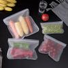 Silicone Food Storage Bag Reusable Stand Up Zip Shut Bag Leakproof Containers Fresh Bag Food Storage Bag Fresh Wrap Ziplock Bag (Color : 20 22 cm) view 2
