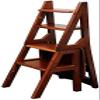 Step Stool American Folding Stair Chair Solid Wood 4 Steps Ladder Stool Multi-Purpose Flower Rack Dual-Purpose Shelf Stool High Ladder Chair Step Stool/B view 2