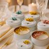 Personalized Natural Soy Wax Wedding Favor Candle Gift Set for Guest - Fall Winter Christmas Custom Dried Flower Bridal Baby Shower Gifts in Bulk (100 Pieces, Blue Flower) view 3