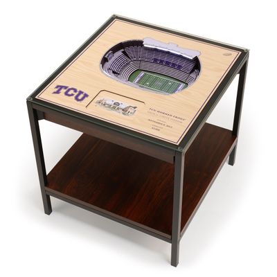 YouTheFan TCU Horned Frogs 25-Layer StadiumViews Lighted End Table, One Size, Team Colors