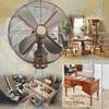 Scpantkend Wall Fan 18 Inch Electric Cooling Fan Remote Control Ventilation Quiet A ++ Efficient Ventilation 3 Speed Oscillating Fan (Color : Green Bronze, Size : 18inch) view 2