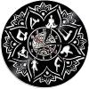 Bedroom Zen Ornaments, Meditation, Wall Clock, Seed of Life, Lotus, Wall Art, Relaxation, Yoga, Focus On Wall Decor, Mandala, Vinyl Record, Wall Clock view 1