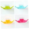 Cabilock Punch Hand Shaped Soap Box Drain Non-Slip Soap Case Compartment Soap Holder Soap Dish for Bathroom Blue view 3