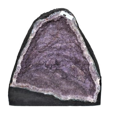 DMS Store Amethyst Crystal Geode Stone from Brazil R.2010 (Dimensions: 13" x 12.5" x 9.5", 42.24 lbs.)
