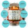 Moonlight Makers Happy Birthday Candle, Go Shawty Its Sherbert Day, Cute Birthday Gifts for Friends, Funny Candle for Birthdays, Vanilla Bean Soy Candle, 40+ Hour Burn Time, 9oz Amber Glass Jar view 2