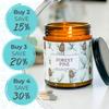 Moonlight Makers Happy Birthday Candle, Go Shawty Its Sherbert Day, Cute Birthday Gifts for Friends, Funny Candle for Birthdays, Vanilla Bean Soy Candle, 40+ Hour Burn Time, 9oz Amber Glass Jar view 3