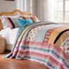 Greenland Home Thalia Quilted Bedding Set, 3-Piece Jumbo Queen, Tango, One Set view 1