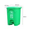 DYPASA Garbage Can 50 Litre Pedal Trash Can with Lid, Home Outdoor Patio Trash Can (Green) Wastepaper Basket (Color : Rojo) view 2