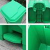 DYPASA Garbage Can 50 Litre Pedal Trash Can with Lid, Home Outdoor Patio Trash Can (Green) Wastepaper Basket (Color : Rojo) view 3