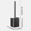ROHNES Wall Hanging Toilet Brush and Holder Set Space Aluminum Toilet Bowl Brush Toilet Cleaner Brush Bathroom Storage Cleaning view 2