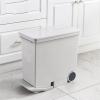 DYPASA Garbage Recycling Bin 26L Narrow Wet and Dry Classification Waste Bin with Wheels Foot-Operated Trash Can Household Trash Can with Lid for Living Room, Kitchen, Bedroom Kitchen Trash Can view 4