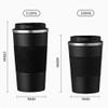 380ml/510ml Double Stainless Steel 304 Coffee Thermos Mug Leak-Proof Non-Slip Car Vacuum Flask Travel Thermal Cup Water Bottle,red,380ML view 2