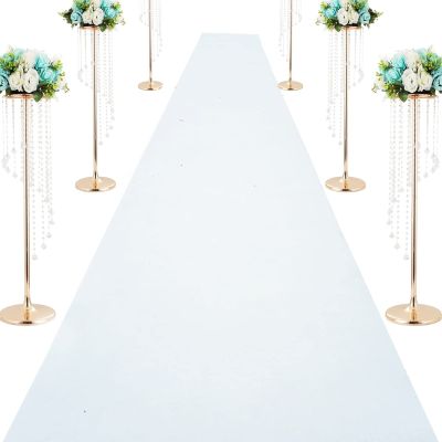 Aisle Runner for Wedding White Walkway Runner with Carpet Tapes Non-Slip Event Runway Carpet Roll for Parties Wedding Church Decoration Birthday Graduation (Size : 1.5x20m)