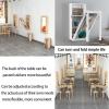 Folding wall-mounted desk, floating desk with chalkboard, space-saving folding desk wall-mounted convertible desk, wall-mounted table with storage shelves and hooks, free and easy to fold ( Color : Gr view 4