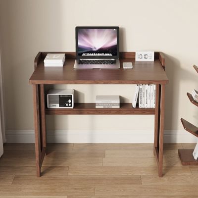 Wall Desk,Foldable desks for Small Spaces,Wall Mounted Desk, Wooden Wall Mounted Flap Desk with Storage Rack Does not take up Space and is Suitable for desks and Study desks Easy to use (Color : Wood