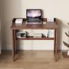 Wall Desk,Foldable desks for Small Spaces,Wall Mounted Desk, Wooden Wall Mounted Flap Desk with Storage Rack Does not take up Space and is Suitable for desks and Study desks Easy to use (Color : Wood view 1