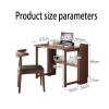 Wall Desk,Foldable desks for Small Spaces,Wall Mounted Desk, Wooden Wall Mounted Flap Desk with Storage Rack Does not take up Space and is Suitable for desks and Study desks Easy to use (Color : Wood view 2