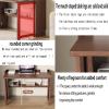 Wall Desk,Foldable desks for Small Spaces,Wall Mounted Desk, Wooden Wall Mounted Flap Desk with Storage Rack Does not take up Space and is Suitable for desks and Study desks Easy to use (Color : Wood view 4