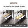 Folding table wall hanging home narrow long table wall hanging dining table folding kitchen wall hanging folding desk restaurant milk tea shop bar home/garden/event indoor/multifunctional simple ( Col view 2