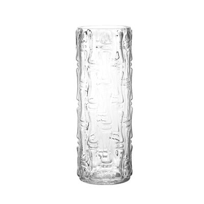 Clear Glass Vase, Freestanding Floor Vase for Home Use, Cylindrical Leakproof Hydroponic Vase, Bedroom, Hotel, 12 * 12 * 30CM, 12 * 12 * 35CM(Size:12 * 12 * 30CM,Color:Clear)