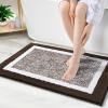 OLANLY Bathroom Rugs 36x24, Extra Soft and Absorbent Microfiber Bath Mat, Non-Slip, Machine Washable, Quick Dry Shaggy Bath Carpet, Suitable for Bathroom Floor, Tub, Shower (Large, Brown) view 1