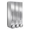 Countertop Soap Dispenser Wall Mounted Soap Dispenser Bathroom Plastic Liquid Soap Dispenser Shower Dispenser Family Hotel Kitchen Shower Gel Soap Dispenser Bottles ( Color : Silver , Size : Triple he view 1