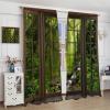 AuiMzoo Nature View Curtains, Window Outside Beautiful Forest River Pattern Print, Bedroom Living Room Blackout Insulated Curtains 2 Panel Set, 72x63 Inch, Style-3 view 4