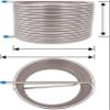 BTURYT Heat Exchange Recirculating Mash System, Stainless Steel Coil Hot Liquor Tank Chiller 1/2 Tubing view 2
