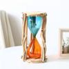 Tontaly Wooden and Glass Hourglass 15 Minute Timer Home and Office Decor Handmade Time Management Tool view 3
